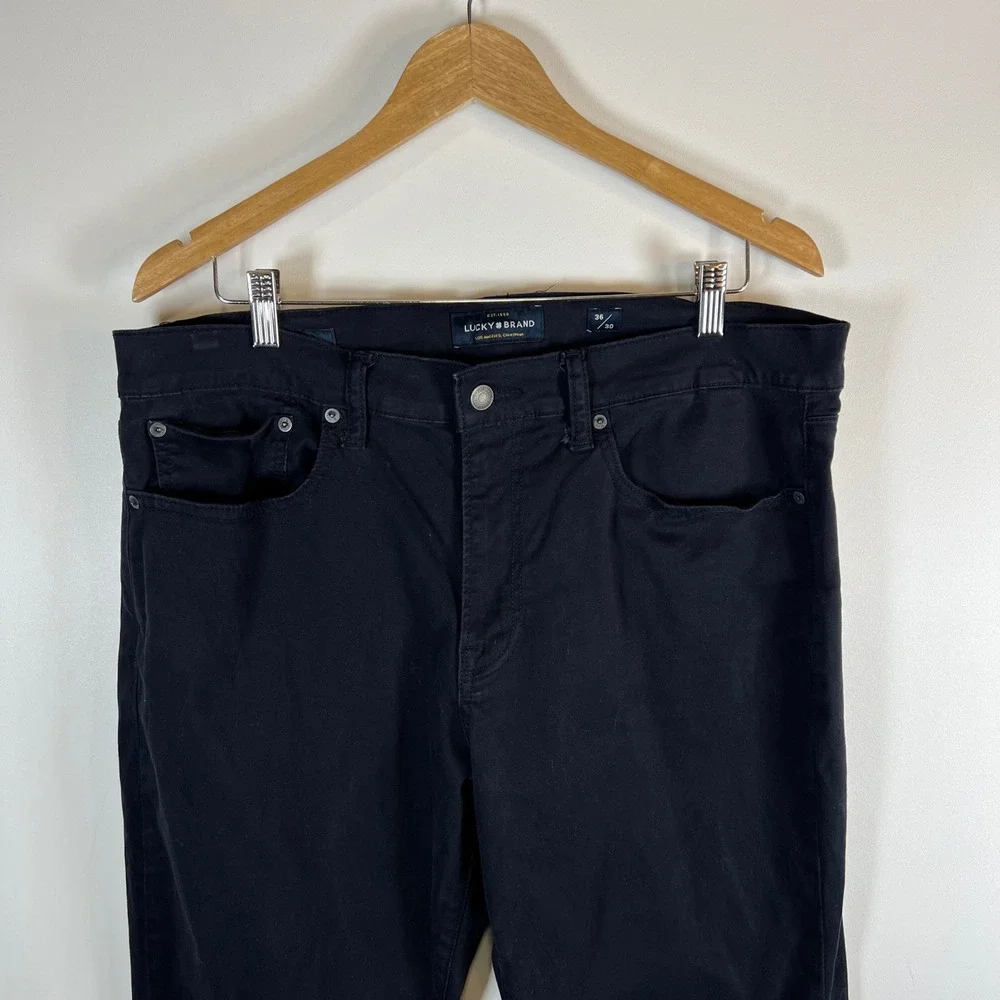 Lucky Brand Men Black Jeans size 36x30‎ Straight Leg Casual Everyday workwear
